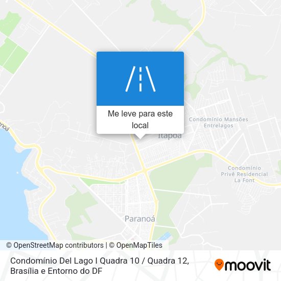 Condomínio Del Lago I Quadra 10 / Quadra 12 mapa