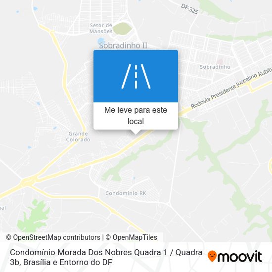 Condomínio Morada Dos Nobres Quadra 1 / Quadra 3b mapa
