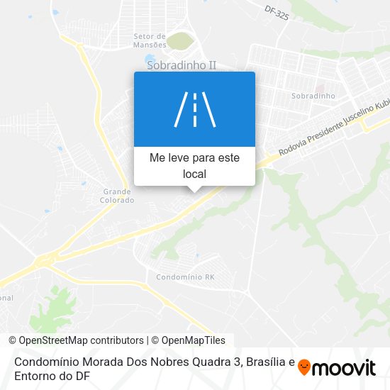 Condomínio Morada Dos Nobres Quadra 3 mapa