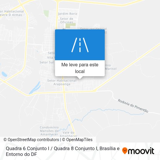 Quadra 6 Conjunto I / Quadra 8 Conjunto I mapa