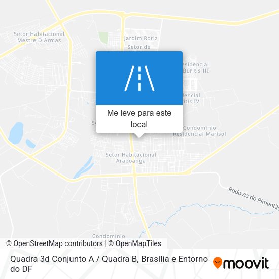 Quadra 3d Conjunto A / Quadra B mapa