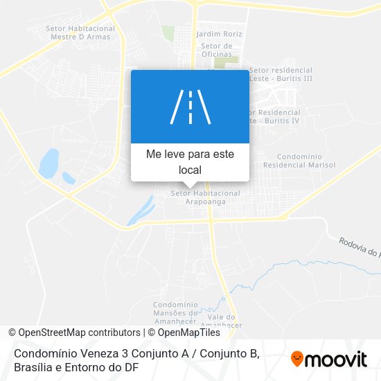 Condomínio Veneza 3 Conjunto A / Conjunto B mapa