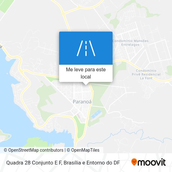 Quadra 28 Conjunto E F mapa