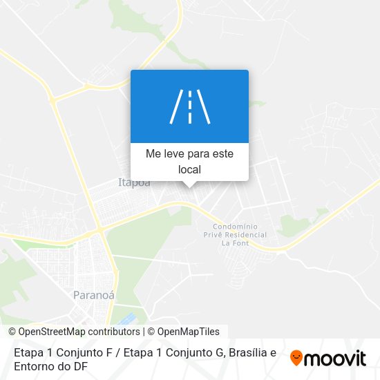 Etapa 1 Conjunto F / Etapa 1 Conjunto G mapa