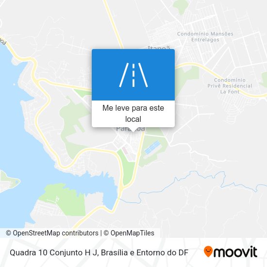 Quadra 10 Conjunto H J mapa