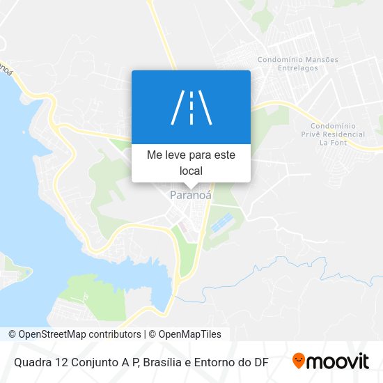 Quadra 12 Conjunto A P mapa