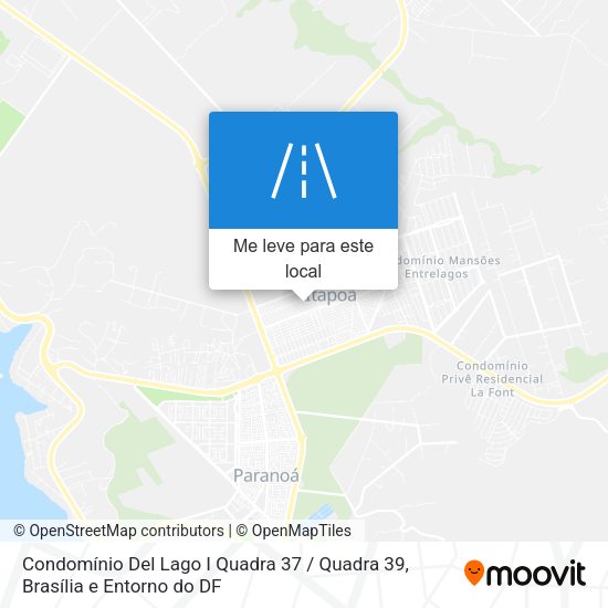 Condomínio Del Lago I Quadra 37 / Quadra 39 mapa