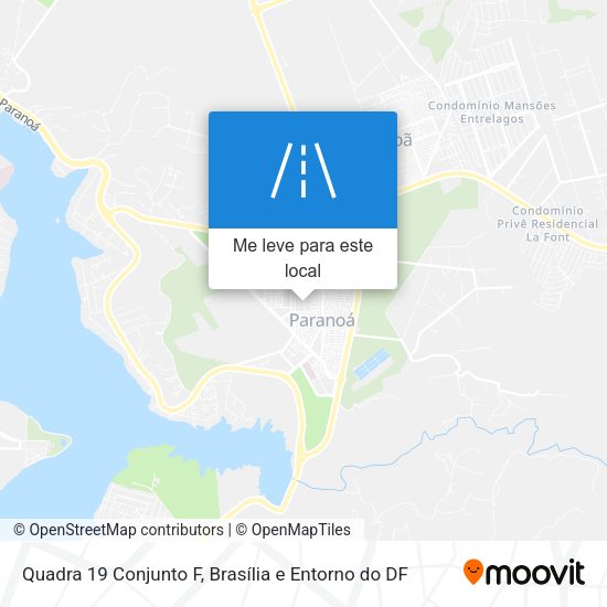 Quadra 19 Conjunto F mapa