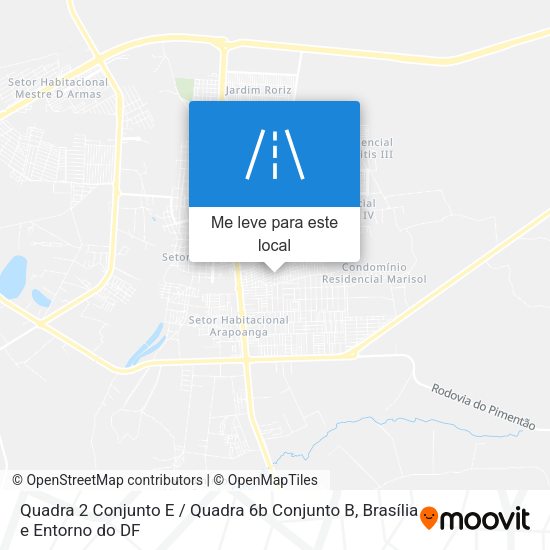 Quadra 2 Conjunto E / Quadra 6b Conjunto B mapa