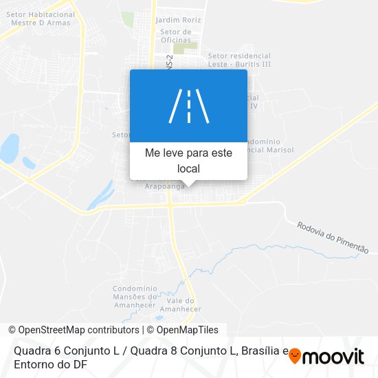 Quadra 6 Conjunto L / Quadra 8 Conjunto L mapa