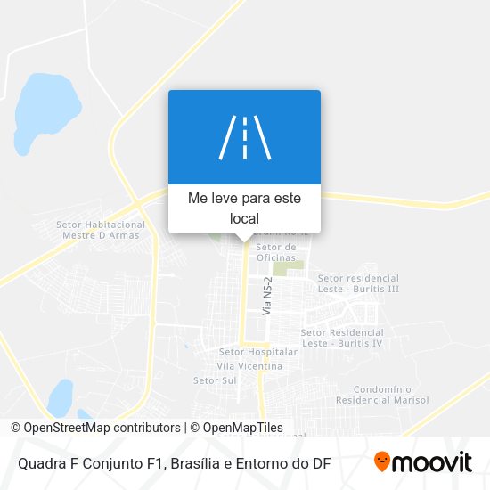 Quadra F Conjunto F1 mapa