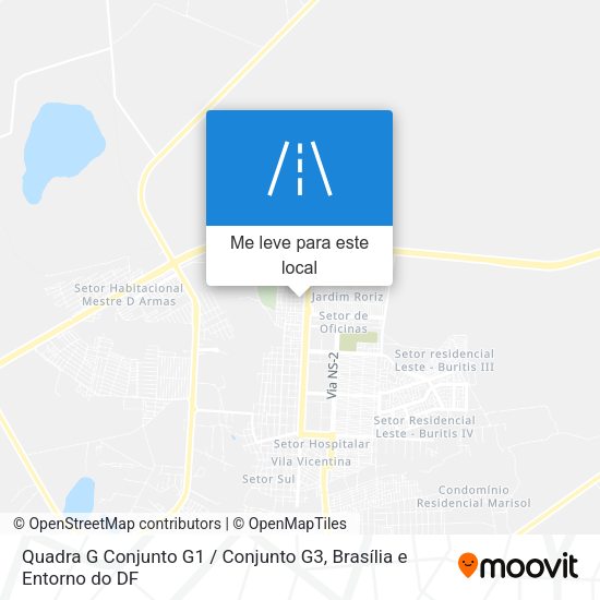 Quadra G Conjunto G1 / Conjunto G3 mapa