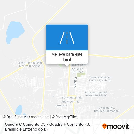 Quadra C Conjunto C3 / Quadra F Conjunto F3 mapa