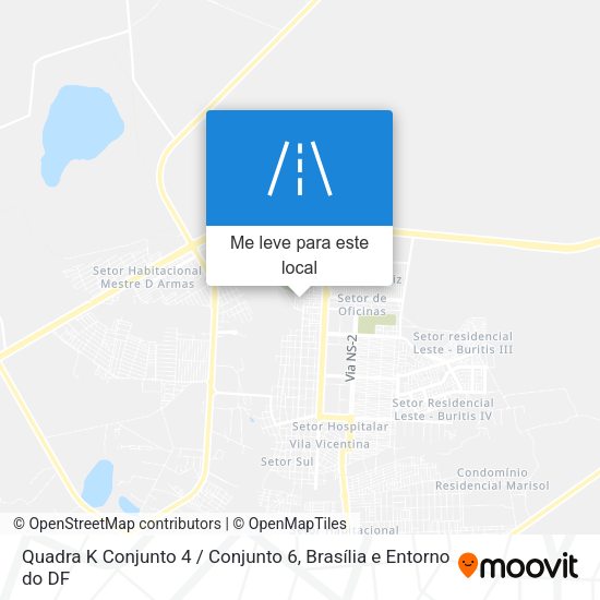 Quadra K Conjunto 4 / Conjunto 6 mapa