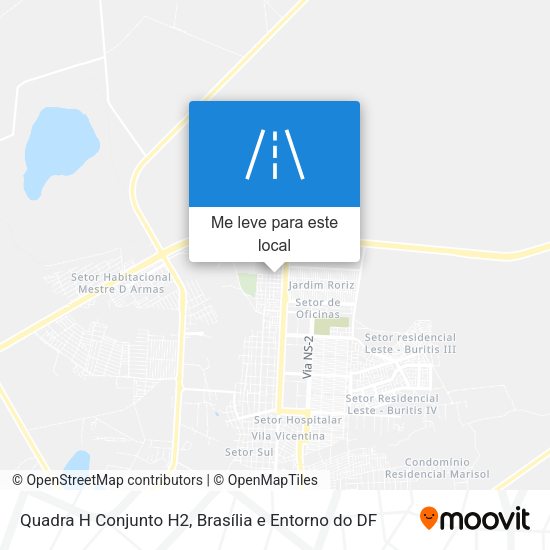 Quadra H Conjunto H2 mapa