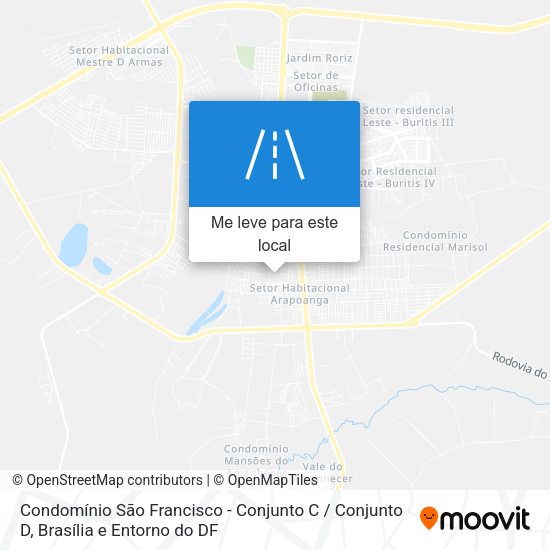 Condomínio São Francisco - Conjunto C / Conjunto D mapa