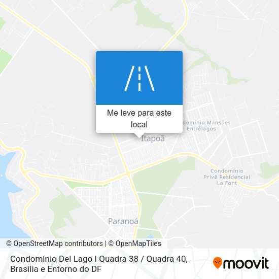 Condomínio Del Lago I Quadra 38 / Quadra 40 mapa