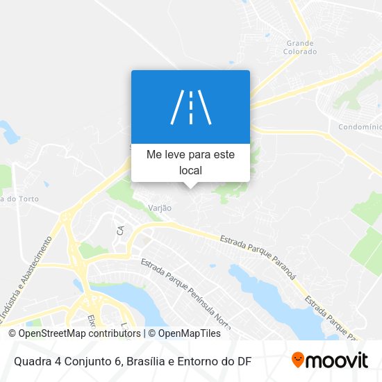 Quadra 4 Conjunto 6 mapa