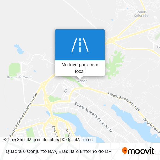 Quadra 6 Conjunto B/A mapa