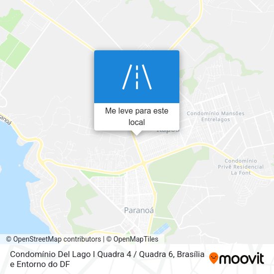 Condomínio Del Lago I Quadra 4 / Quadra 6 mapa