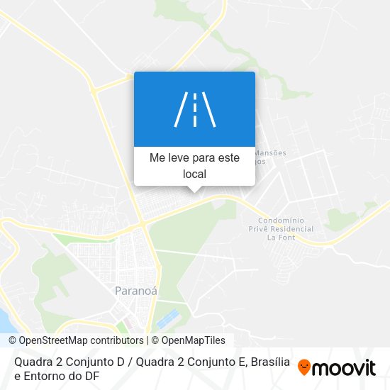 Quadra 2 Conjunto D / Quadra 2 Conjunto E mapa