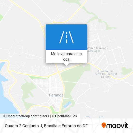 Quadra 2 Conjunto J mapa