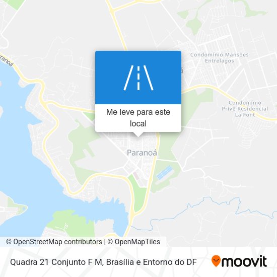 Quadra 21 Conjunto F M mapa