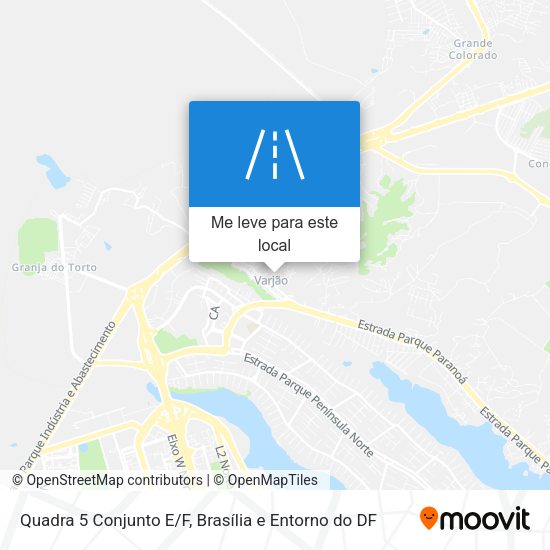 Quadra 5 Conjunto E/F mapa