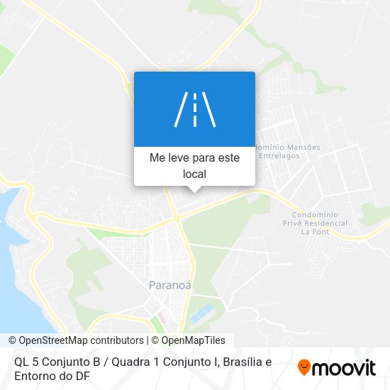 QL 5 Conjunto B / Quadra 1 Conjunto I mapa
