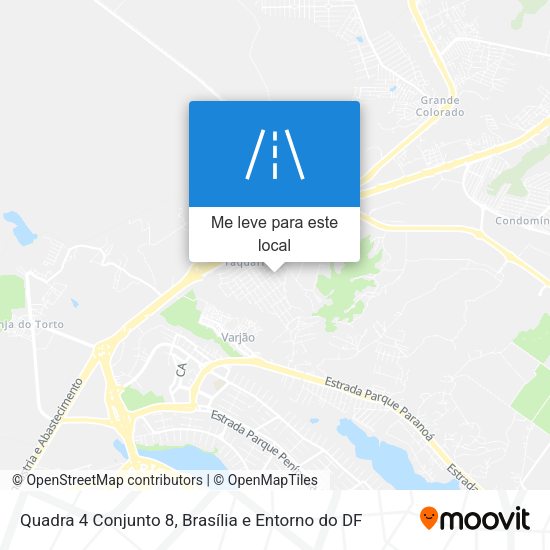 Quadra 4 Conjunto 8 mapa