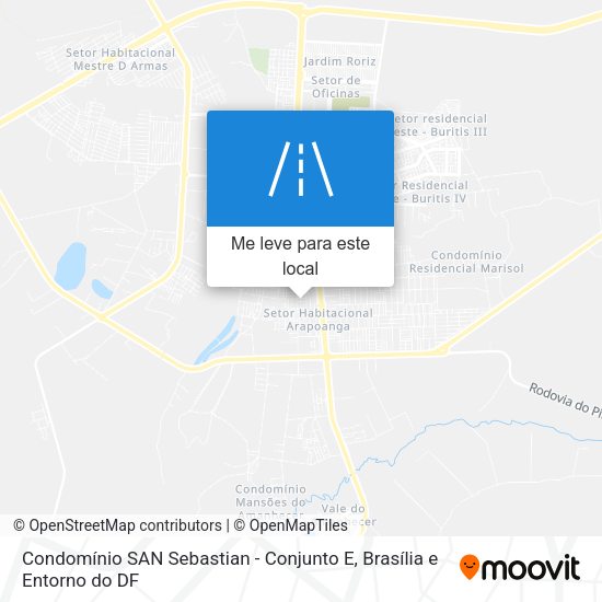 Condomínio SAN Sebastian - Conjunto E mapa