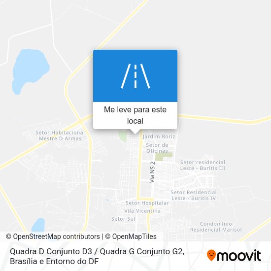 Quadra D Conjunto D3 / Quadra G Conjunto G2 mapa