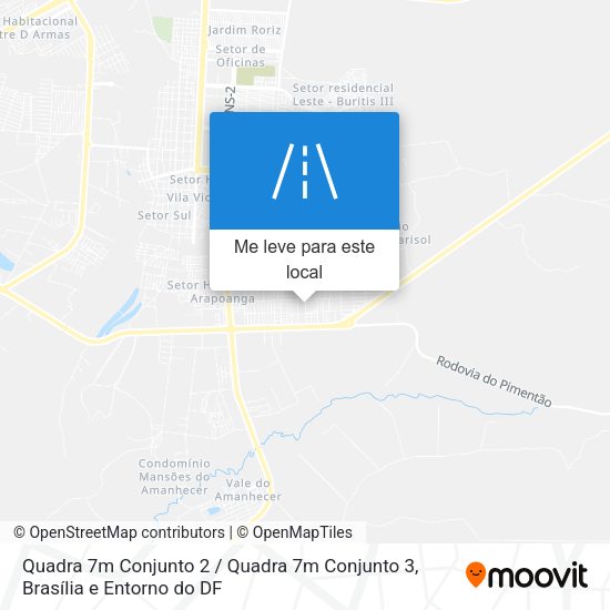 Quadra 7m Conjunto 2 / Quadra 7m Conjunto 3 mapa