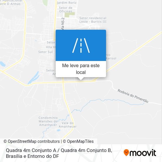 Quadra 4m Conjunto A / Quadra 4m Conjunto B mapa