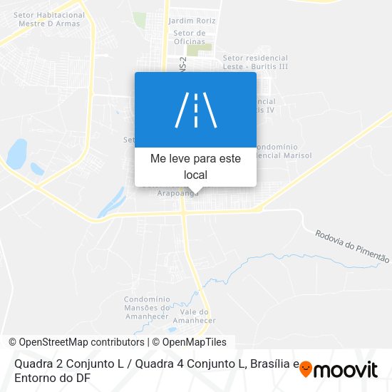 Quadra 2 Conjunto L / Quadra 4 Conjunto L mapa
