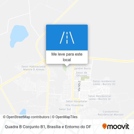 Quadra B Conjunto B1 mapa