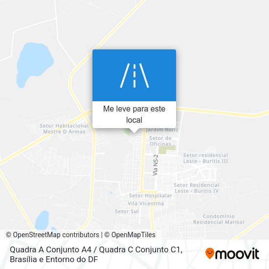 Quadra A Conjunto A4 / Quadra C Conjunto C1 mapa