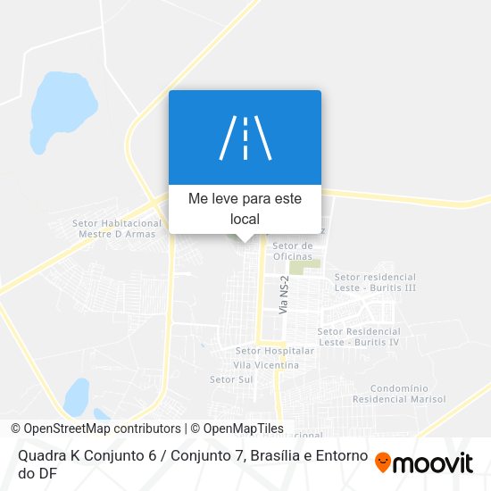 Quadra K Conjunto 6 / Conjunto 7 mapa