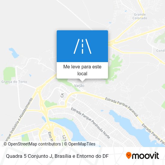 Quadra 5 Conjunto J mapa