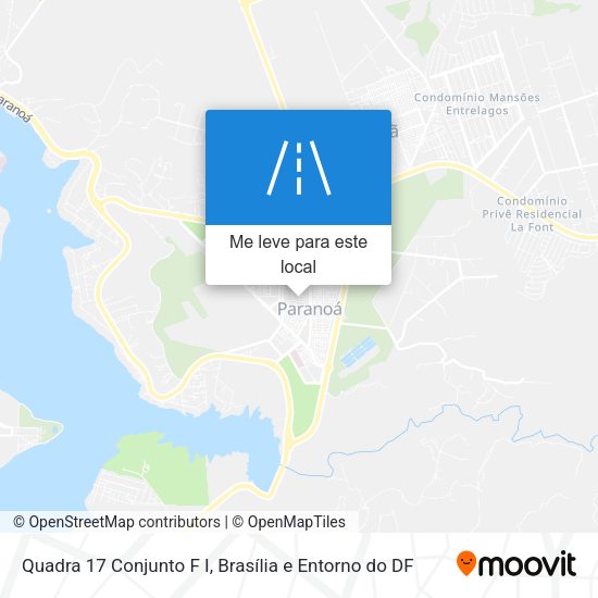 Quadra 17 Conjunto F I mapa