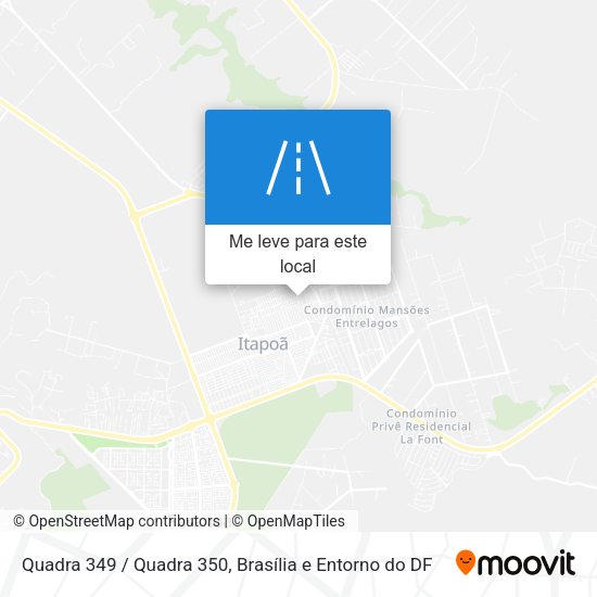 Quadra 349 / Quadra 350 mapa