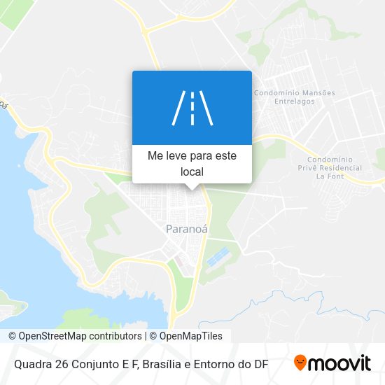 Quadra 26 Conjunto E F mapa