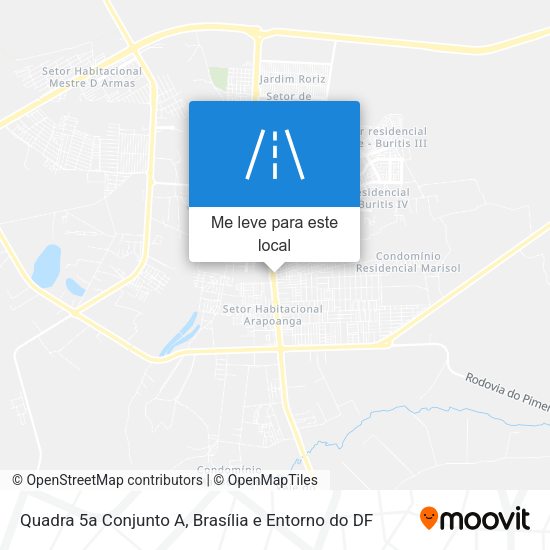 Quadra 5a Conjunto A mapa