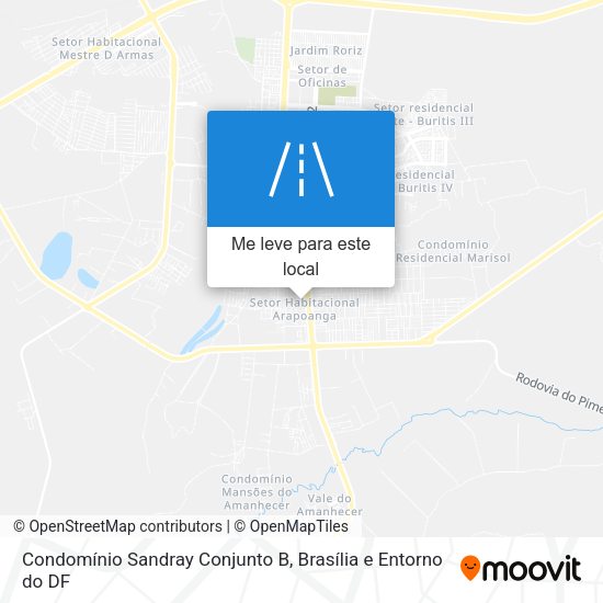 Condomínio Sandray Conjunto B mapa