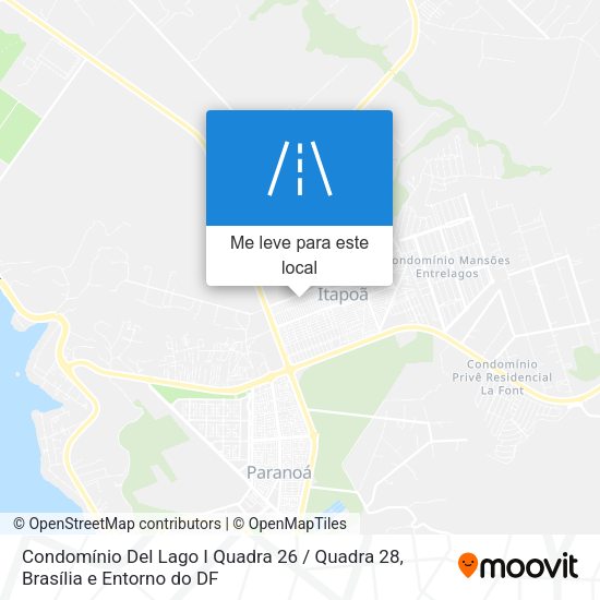 Condomínio Del Lago I Quadra 26 / Quadra 28 mapa