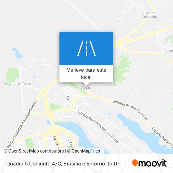 Quadra 5 Conjunto A/C mapa