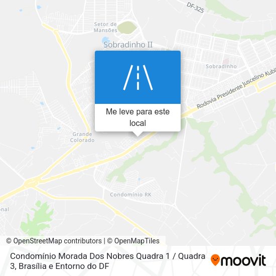 Condomínio Morada Dos Nobres Quadra 1 / Quadra 3 mapa