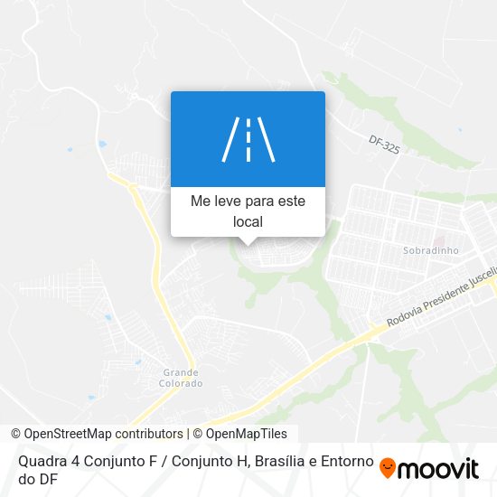 Quadra 4 Conjunto F / Conjunto H mapa