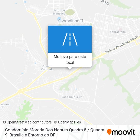 Condomínio Morada Dos Nobres Quadra 8 / Quadra 9 mapa