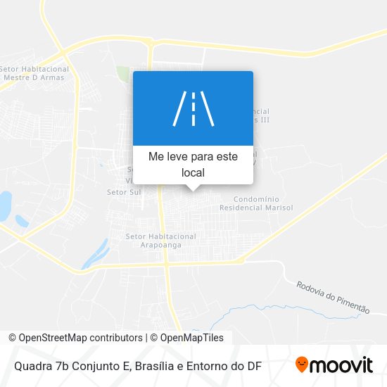 Quadra 7b Conjunto E mapa